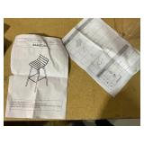 Noble House Jordyn 35" Wooden Barstool, Set of 2, Gray and Black Finish (Used, Attempted To Assemble)