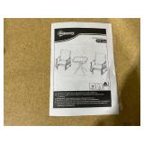 Outsunny Outdoor Gliding Chairs Set Durable Compact for Patio, Bistro Tea Time, Perfect for Couples & Families, Gray (Missing 1 Armrest)