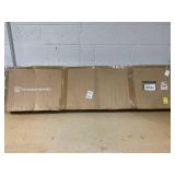 Costway 7-ft Pre-lit Slim Artificial Christmas Tree with White LED Lights