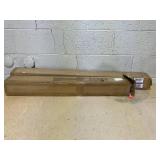 VEVOR Cable Railing Post, 36" x 2" x 2" Steel Horizontal Hole Deck Railing Post, 10 Pre-Drilled Holes, SUS304 Stainless Steel Cable Rail Post with Horizontal and Curved Bracket, 1-Pack, Black