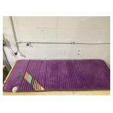 PHYMAT Far Infrared Amethyst Heating Pad (67"x27")- 5 Color Gemstone Crystal Heating Pad - Infrared Mat Full Body- Bio Amethyst Mat with Auto Shut Off - Overheat Protection,Smart Control