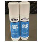 Kuribl ACTIVE Pain Stick 2-Pack - All Natural Pain Relief With Camphor & Menthol, 0.5 oz