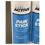 Kuribl ACTIVE Pain Stick 2-Pack - All Natural Pain Relief With Camphor & Menthol, 0.5 oz