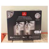 GLOBE RECHARGEABLE SCONCES 2PK.