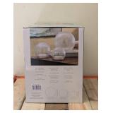 EVERGREEN LED GLASS SPHERES 3PK