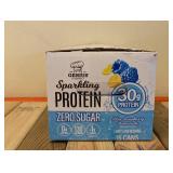 GENIUS GOURMET SPARKLING PROTEIN WATER BLUE RASPBERRY LEMONADE 15PK