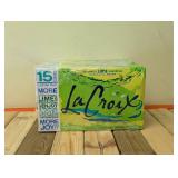 (2) LA CROIX LIME SPARKLING WATER 15PK