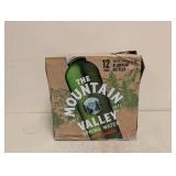 NEW THE MOUNTAIN VALLEY SPRING WATER 12PK ALUMINUM BOTTLES