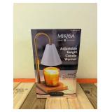MIKASA HOME ACCENTS ADJUSTABLE HEIGHT CANDLE WARMER (WHITE)