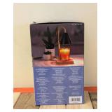 MIKASA HOME ACCENTS ADJUSTABLE HEIGHT CANDLE WARMER (BLACK)