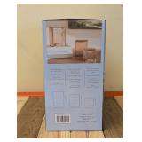 EVERGREEN LED GLASS CUBE TOWERS 3PK