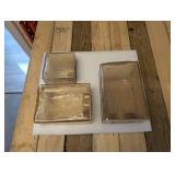 EVERGREEN LED GLASS CUBE TOWERS 3PK