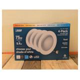 FEIT ELECTRIC 75W 5-6” LED RECESSED DOWNLIGHTS 4PK