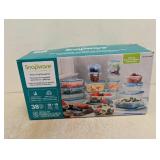 SNAPWARE PLASTIC FOOD STORAGE SET 38PC