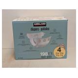 NEW KIRKLAND SIGNATURE DIAPERS SIZE 4 (198PK)