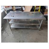 DUKES STAINLESS STEEL COMMERCIAL PREP TABLE
