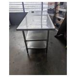 DUKES STAINLESS STEEL COMMERCIAL PREP TABLE