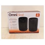 OMNIHEAT DIGITAL CERAMIC PERSONAL HEATER 2PK