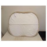 FAUX FUR PILLOW PET BED (CREAM)