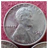 1943 Steel Penny Set - P/D/S