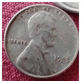 1943 Steel Penny Set - P/D/S