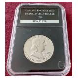 1960 Uncirculated Franklin Half Dollar