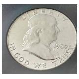 1960 Uncirculated Franklin Half Dollar