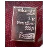 Valcambi 1 g Silver Bar
