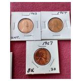 Mixed US Coin Lot - Pennies, Nickels & Silver Quarter