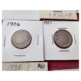 Mixed US Coin Lot - Pennies, Nickels & Silver Quarter