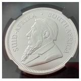 2025 South Africa 1 oz Silver Krugerrand - NGC MS69