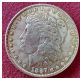 1887 Morgan Dollar