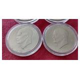 (4) Eisenhower Dollars