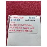 1926 Sesquicentennial Commemorative Silver Half Dollar - Nice!