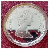 1981 Canada Trans-Canada Railway Commemorative Proof Silver Dollar