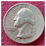1938-S Washington Quarter