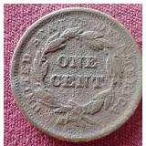1842 Braided Hair Large Cent