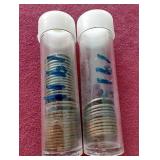 (2) Partial Wheat Penny Rolls - 1911 & 1915