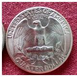 (2) Uncirculated 1961 Washington Quarters - P & D