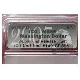 2007 American Silver Eagle & Presidential Dollar - ICG MS70 Set