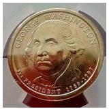 2007 American Silver Eagle & Presidential Dollar - ICG MS70 Set