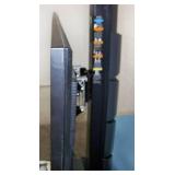 65" Samsung QB65R HDR 4K UHD (Ultra-High Def) Commercial Smart LED Display on Ergotron Neo-Flex Heavy-Duty Rolling TV Cart with Adjustable Shelf and Rotating TV Mount