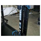 Middle Atlantic Podium / Lectern Style Audio / Video (AV) Rolling Equipment Rack with Slide out Tray, Power Strips and Cooling Fan