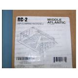 Middle Atlantic Ultra-Quiet Two-Fan Panel UQFP-2, Universal Techbox UTB-A2-14 and 2SP Clamping Rack Shelf RC-2