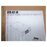 Middle Atlantic Ultra-Quiet Two-Fan Panel UQFP-2, Universal Techbox UTB-A2-14 and 2SP Clamping Rack Shelf RC-2