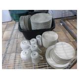 Wire Shelving with Dishware