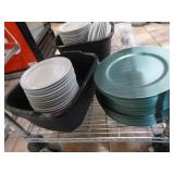 Wire Shelving with Dishware