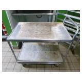 2 Shelf Stainless Utility Cart