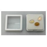 Three 6x8 MM Natural Ethiopian Oval Opals