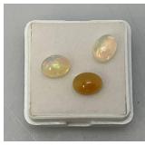 Three 6x8 MM Natural Ethiopian Oval Opals